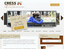 Tablet Screenshot of cressfuneralservice.com